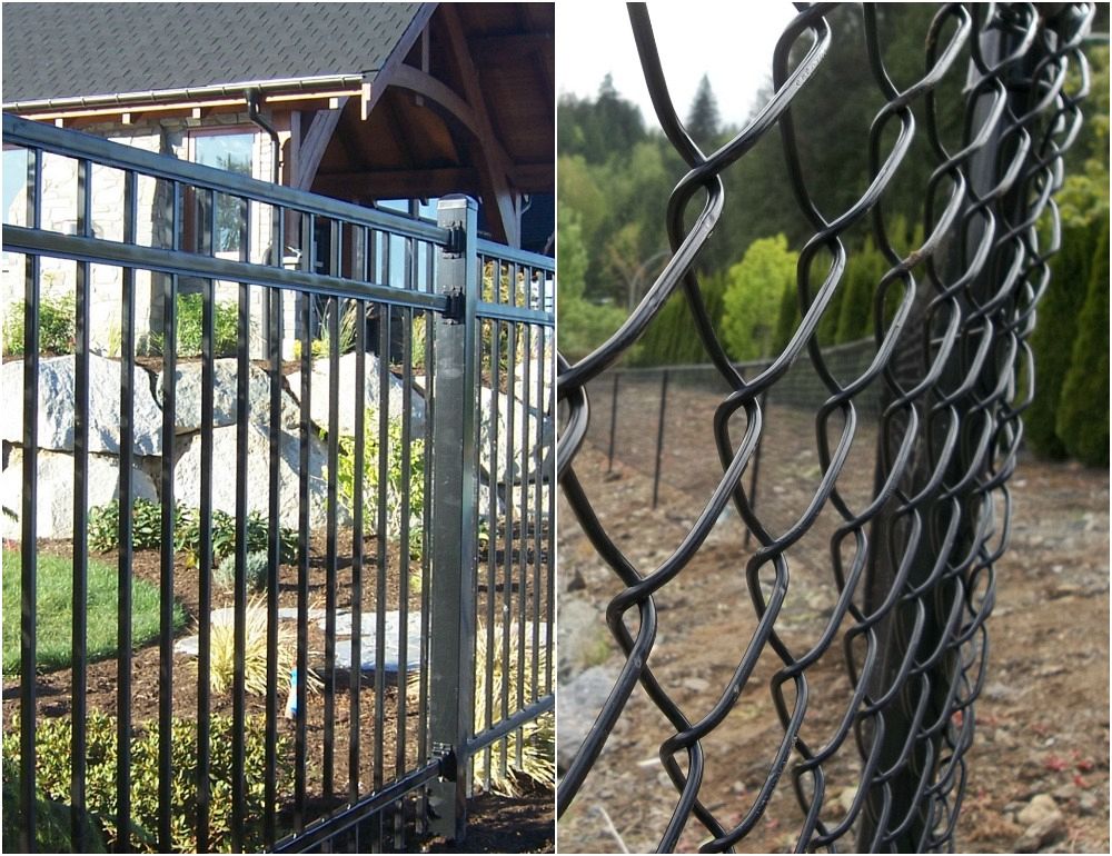 What is the difference between chainlink and iron fencing?