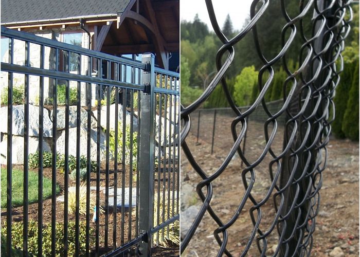 What is the difference between chainlink and iron fencing?